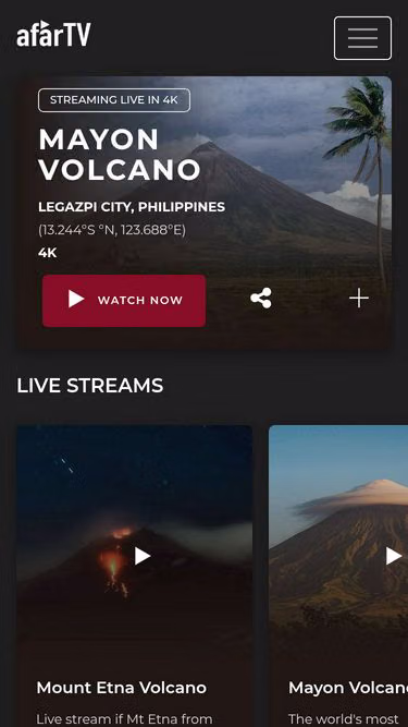 Screenshot of afar.tv