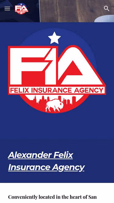 Screenshot of afia.agency