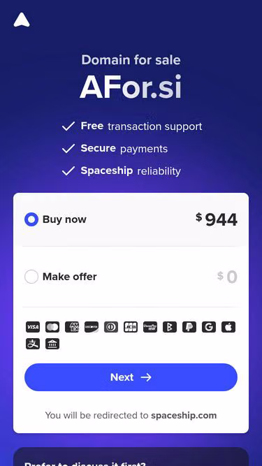 Screenshot of afor.si
