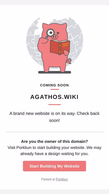 Screenshot of agathos.wiki