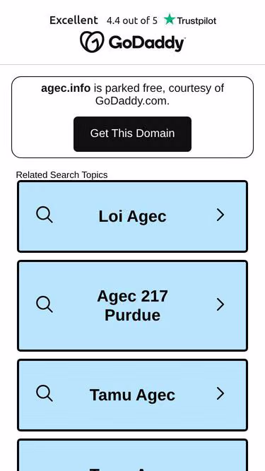 Screenshot of agec.info