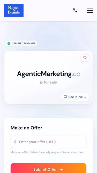 Screenshot of agenticmarketing.cc