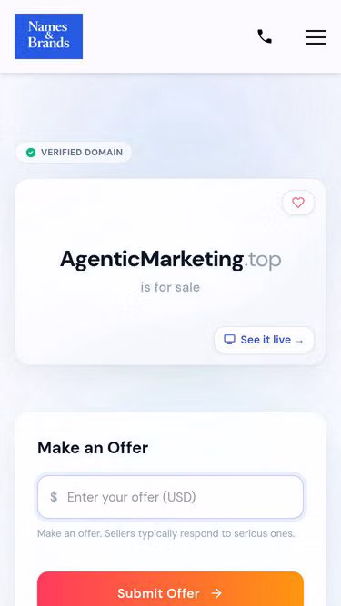 Screenshot of agenticmarketing.top