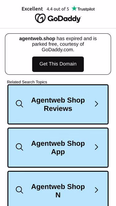 Screenshot of agentweb.shop