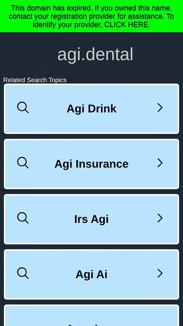 Screenshot of agi.dental