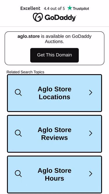 Screenshot of aglo.store