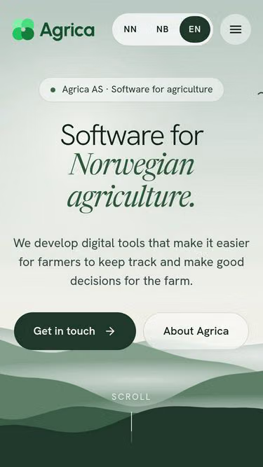Screenshot of agrica.no