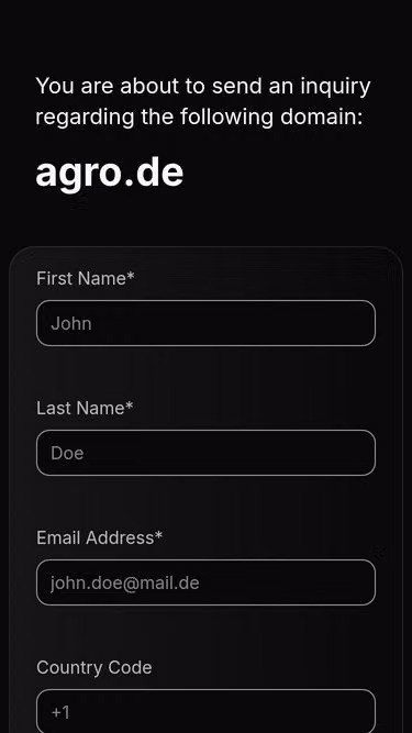 Screenshot of agro.de