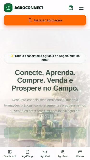 Screenshot of agroconnect.ao