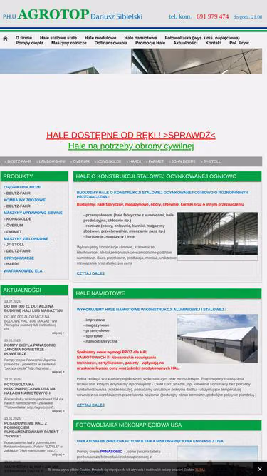 Screenshot of agrotop.info