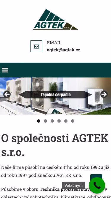 Screenshot of agtek.cz