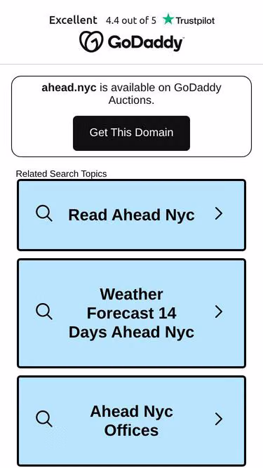 Screenshot of ahead.nyc