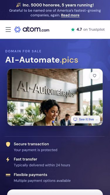 Screenshot of ai-automate.pics