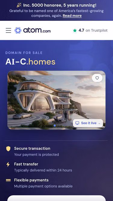 Screenshot of ai-c.homes