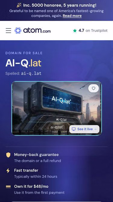 Screenshot of ai-q.lat