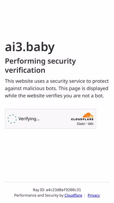 Screenshot of ai3.baby