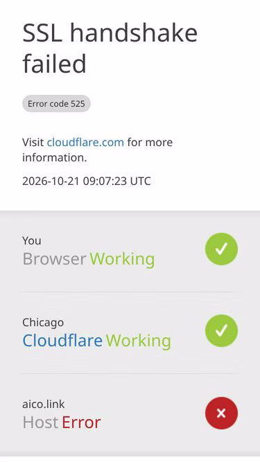 Screenshot of aico.link