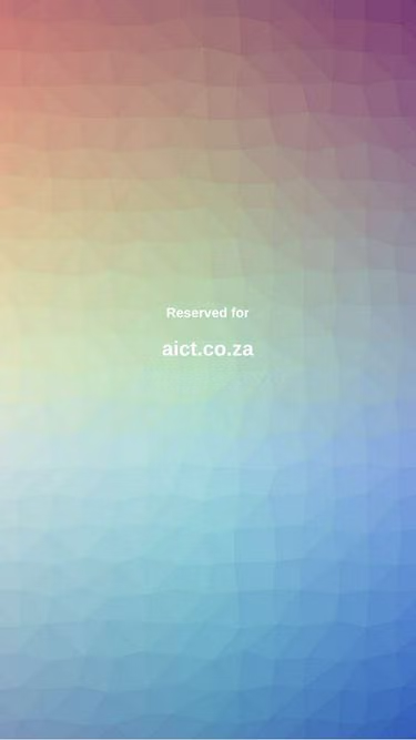 Screenshot of aict.co.za