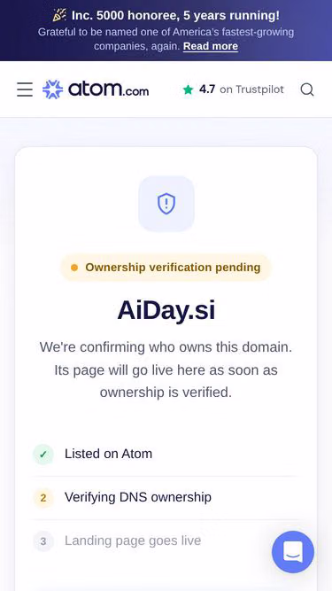 Screenshot of aiday.si