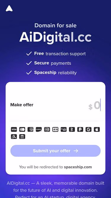 Screenshot of aidigital.cc