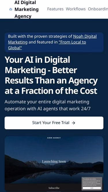 Screenshot of aidm.agency