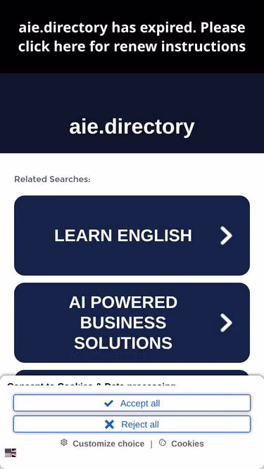Screenshot of aie.directory