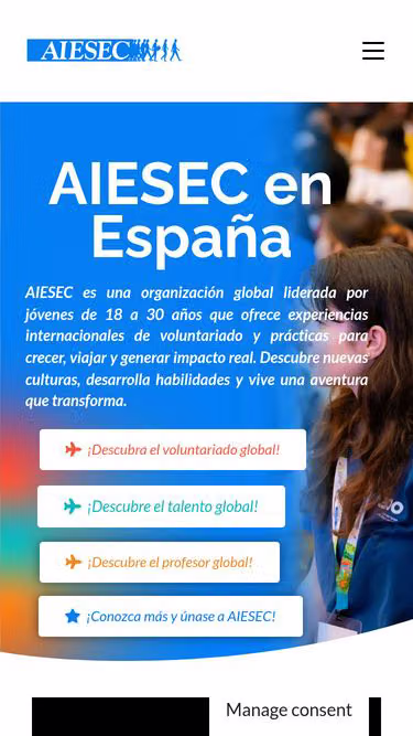 Screenshot of aiesec.org.es