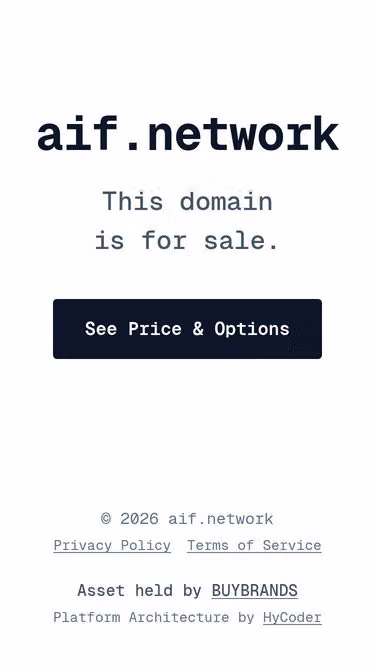 Screenshot of aif.network