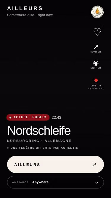Screenshot of ailleurs.space