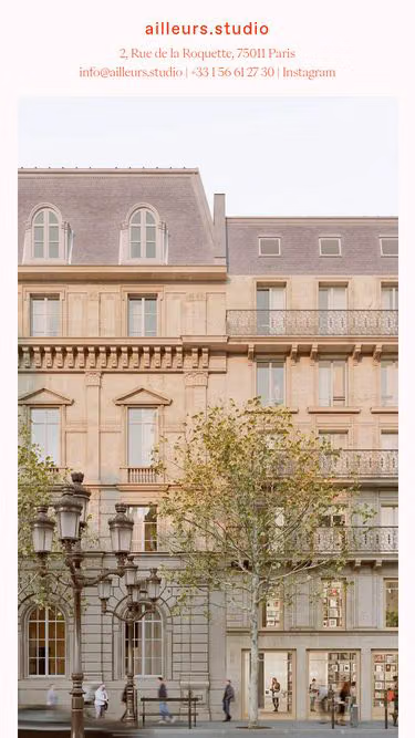 Screenshot of ailleurs.studio