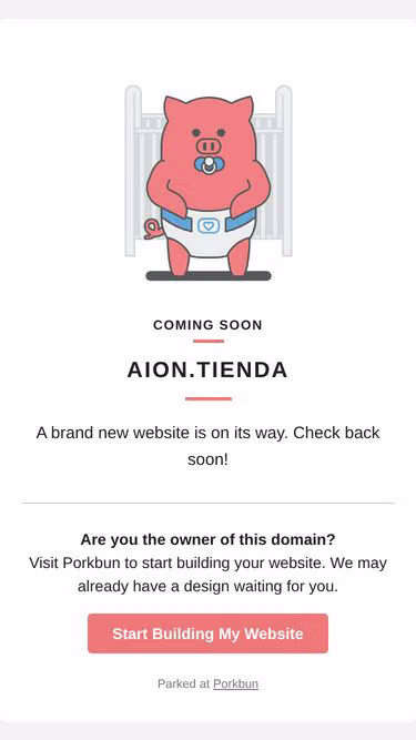 Screenshot of aion.tienda