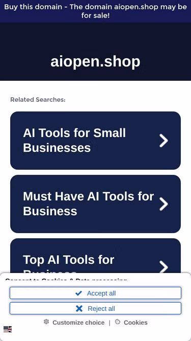 Screenshot of aiopen.shop