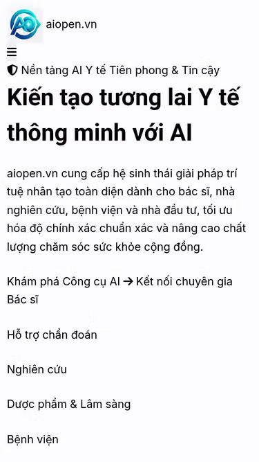 Screenshot of aiopen.vn