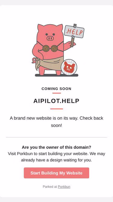 Screenshot of aipilot.help