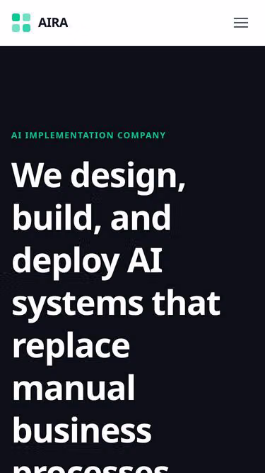 Screenshot of aira.solutions