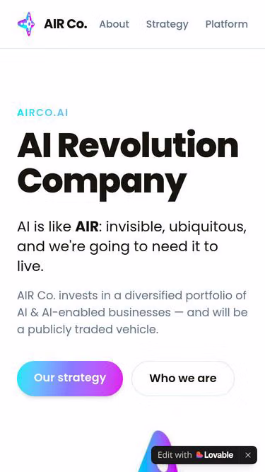 Screenshot of airco.global