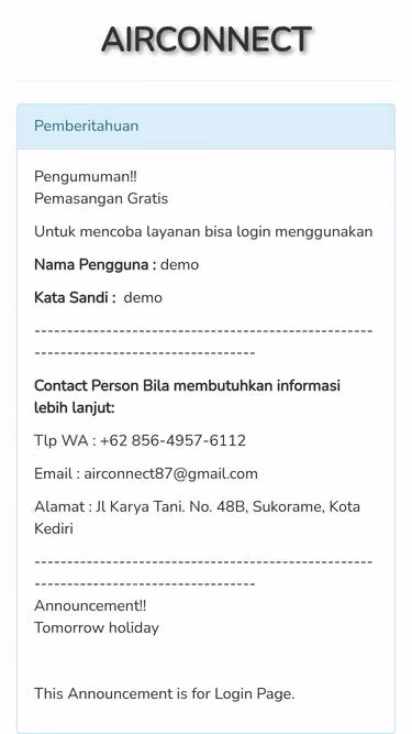 Screenshot of airconnect.my.id