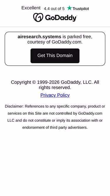 Screenshot of airesearch.systems