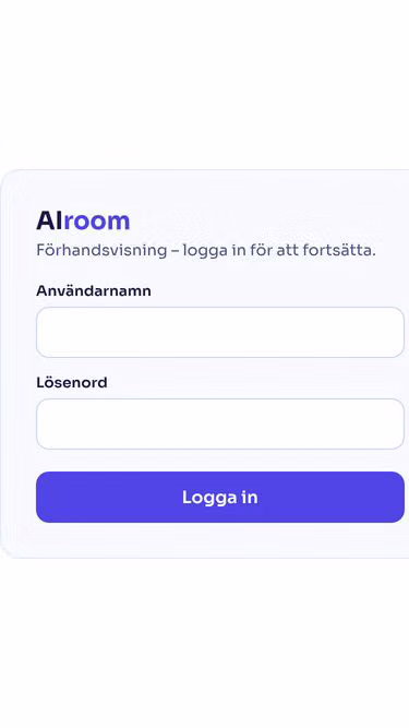 Screenshot of airoom.se