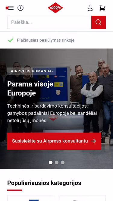 Screenshot of airpress.lt