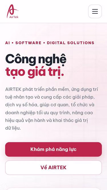 Screenshot of airtek.ai.vn