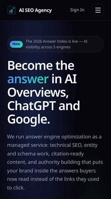 Screenshot of aiseoagency.lol