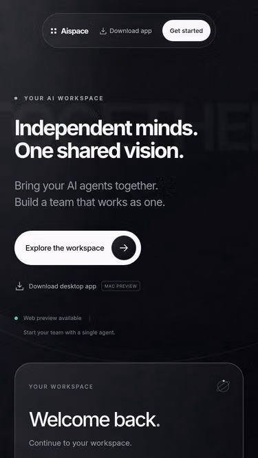 Screenshot of aispace.club