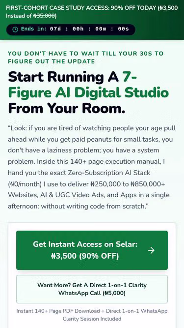 Screenshot of aistudio.name.ng