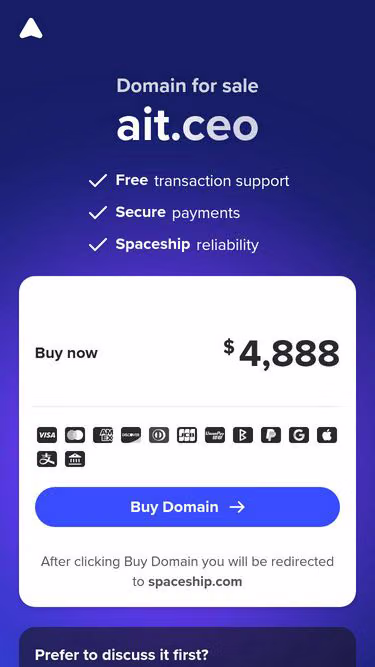 Screenshot of ait.ceo