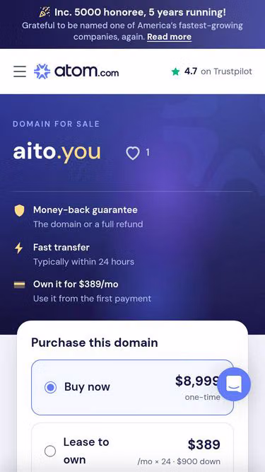 Screenshot of aito.you