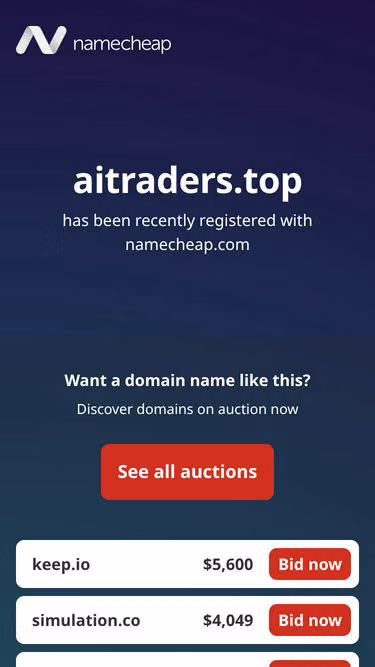 Screenshot of aitraders.top