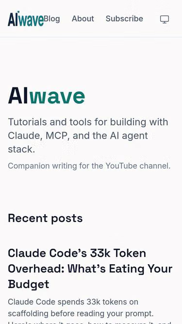 Screenshot of aiwave.dev