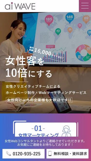 Screenshot of aiwave.jp