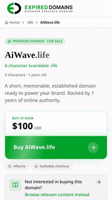 Screenshot of aiwave.life